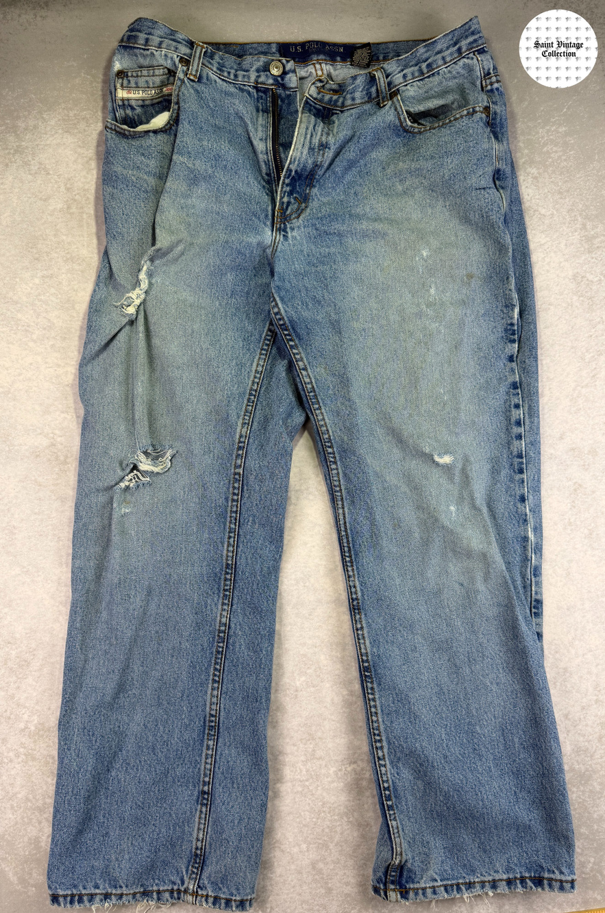 90s Vintage U.S Polo Assn. Flag Jeans